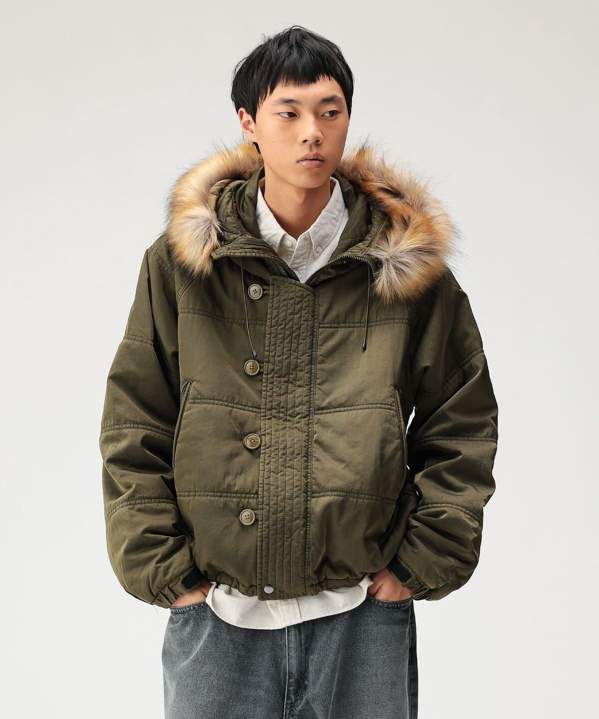 『日本連線中』2025AW BEAMS Wide Short Fit Garment Dyed N-3B 外套 11-18-3300-147