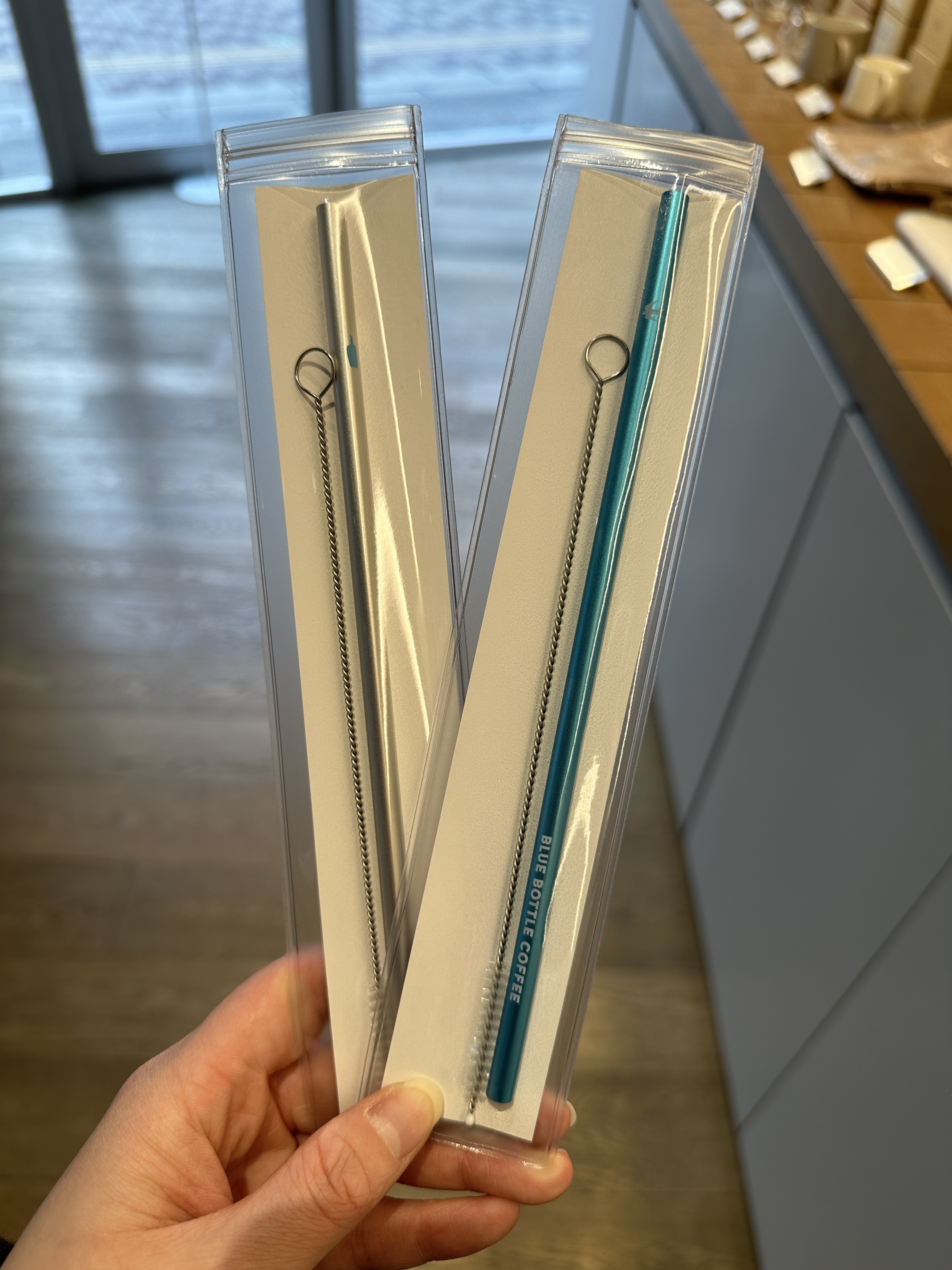 【現貨】Blue Bottle coffee 日本 BLUE BOTTLE 藍瓶 鈦金屬吸管 兩色