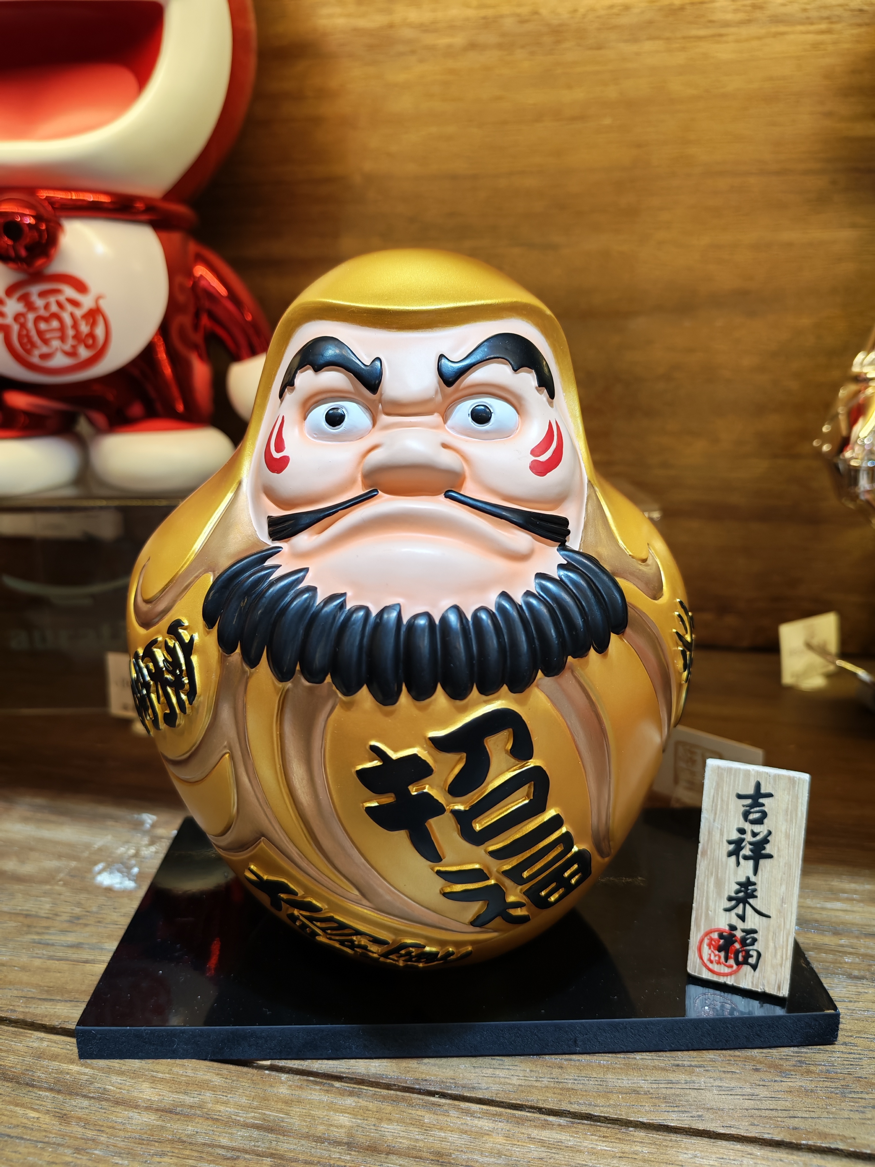 0119gz416-招財貓-開運招福達摩（金色）（C36）