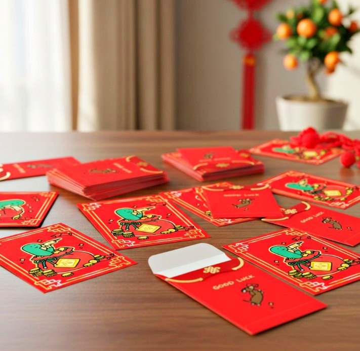 療癒系恐龍 | 燙金利是封套裝 6P