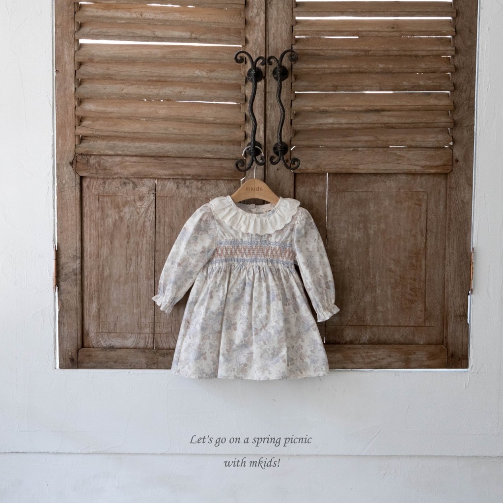 正韓春Mkids  小童民俗花花洋裝