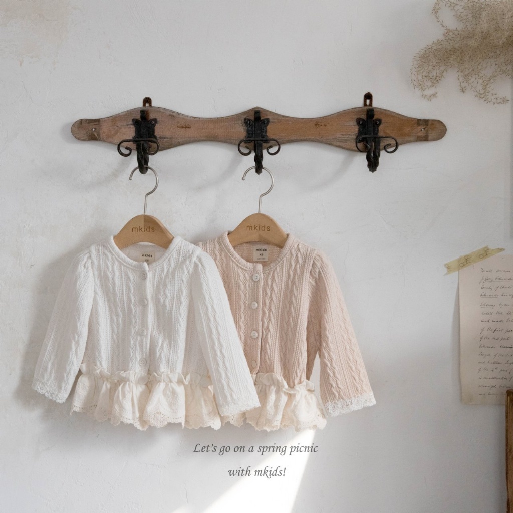 正韓春Mkids  小童優雅小麻花外套