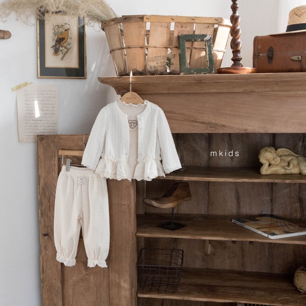 正韓春Mkids  小童優雅小麻花外套