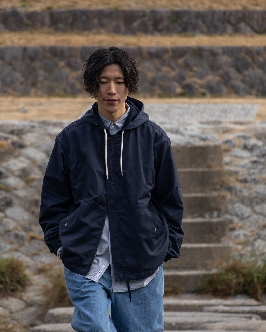 日本nanamica｜Nylon Twill Hooded Jacket 尼龍斜紋連帽外套