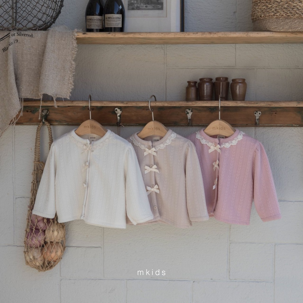 正韓春Mkids  小童三色蝴蝶結外套