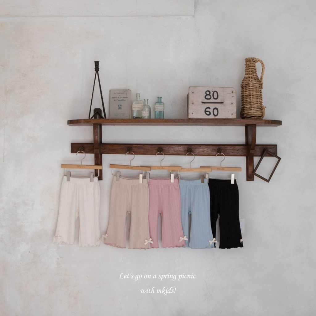 正韓春Mkids  小童五色蝴蝶結木耳褲