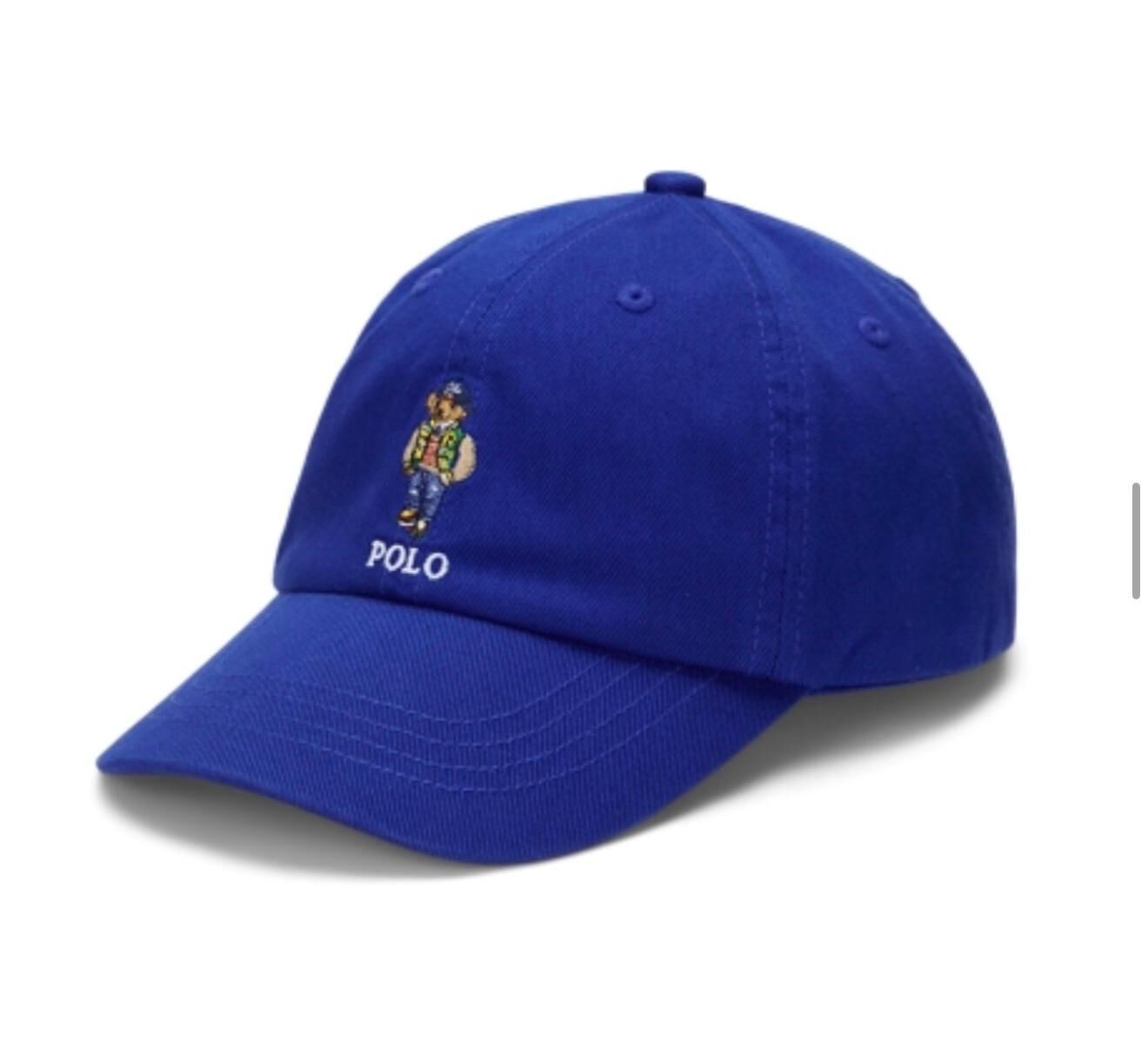(現貨) 100%官方直送正貨 Polo Ralph Lauren Polo Bear Cotton Twill Ball Cap (Classic Azure) Size 2T-4