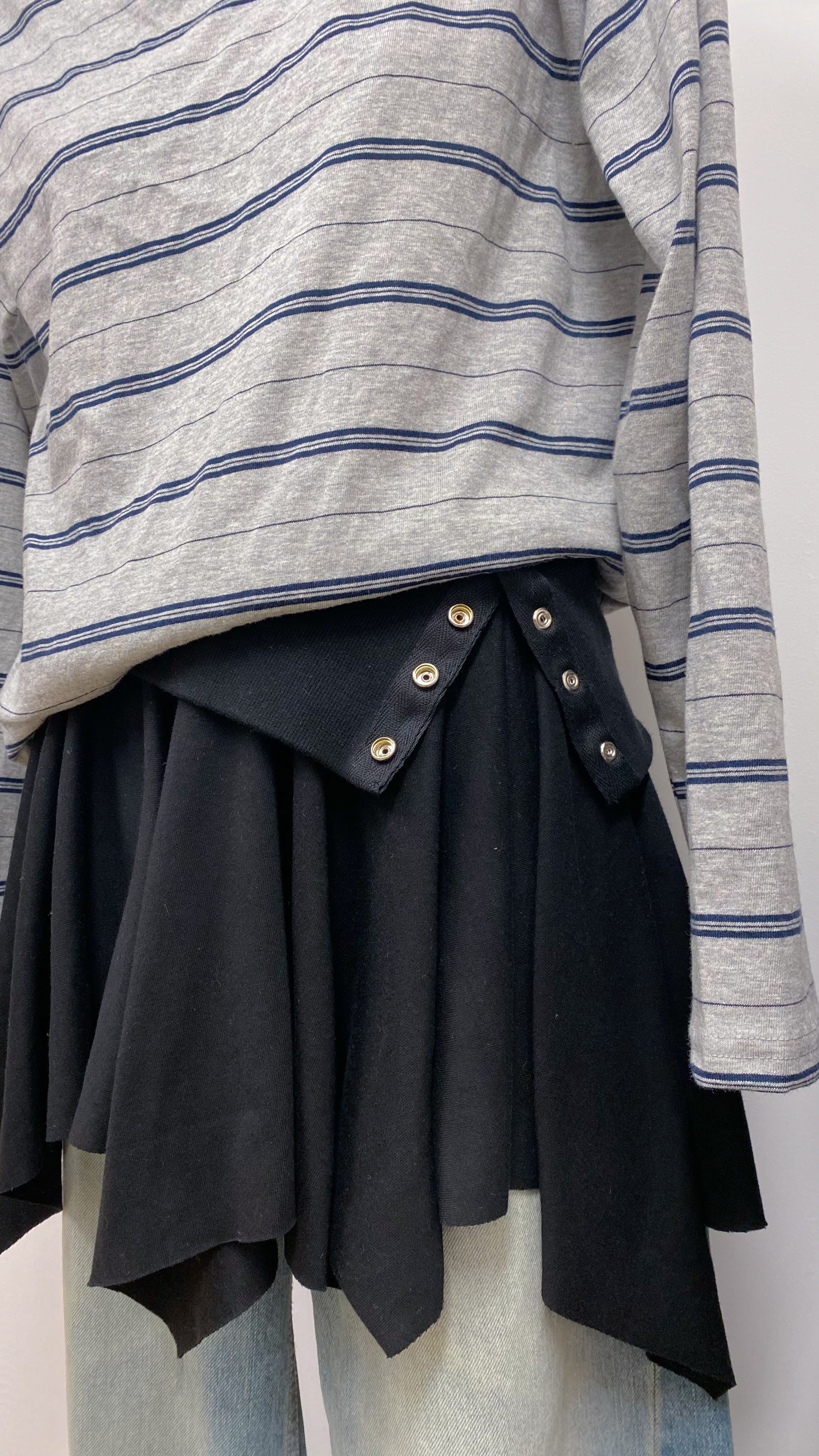 不規則two way skirt