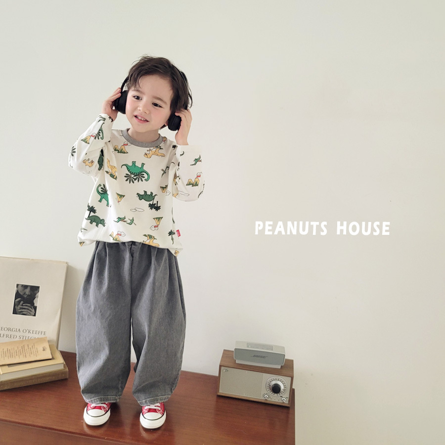 正韓春peanuts 叢林恐龍上衣