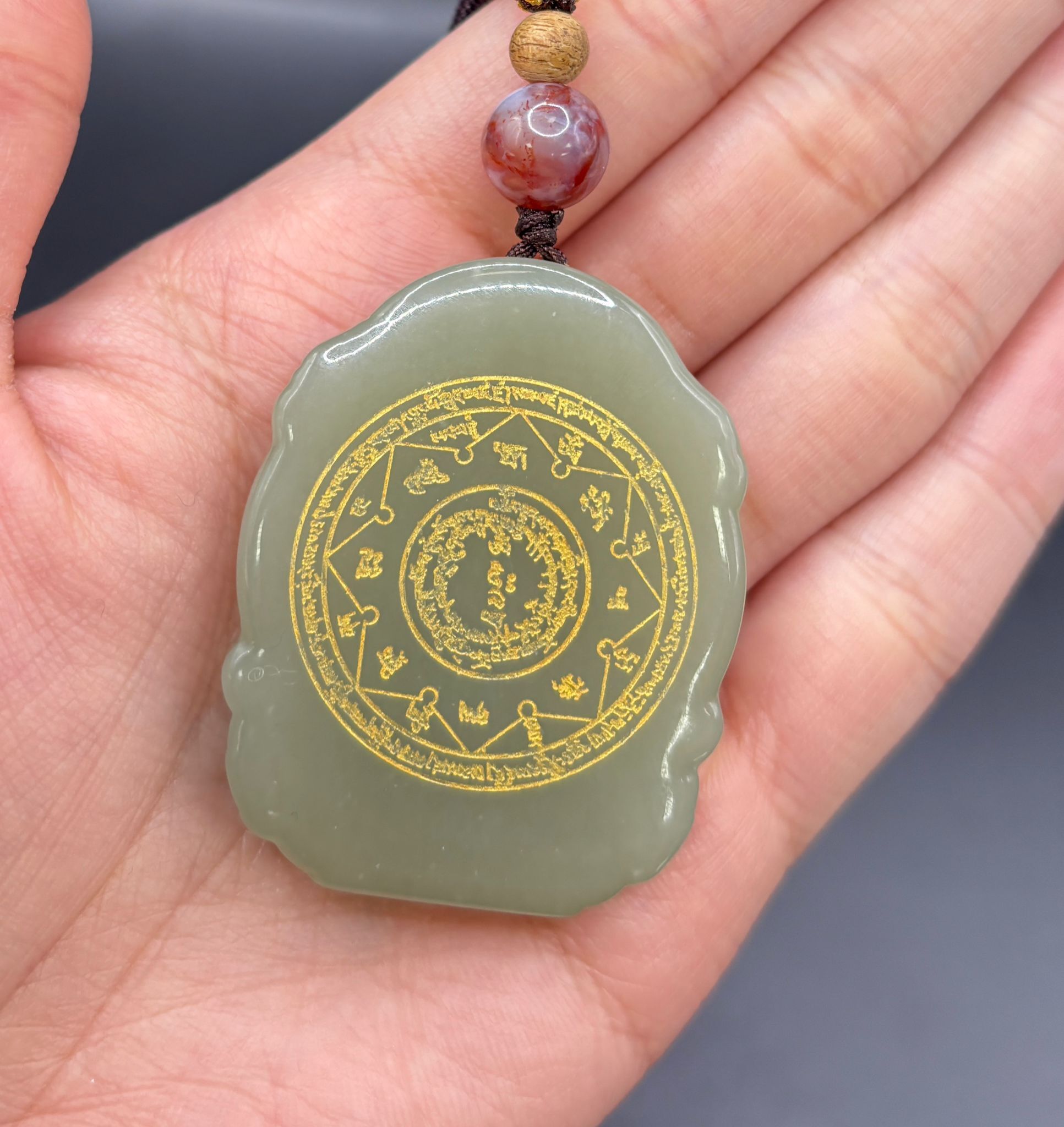 NC260119-H103-EE1125-和田玉水剛料馬頭明王吊墜(需留中文全名，已包開光，會提供開光視頻，3月頭到貨只限尖沙咀門店自取）