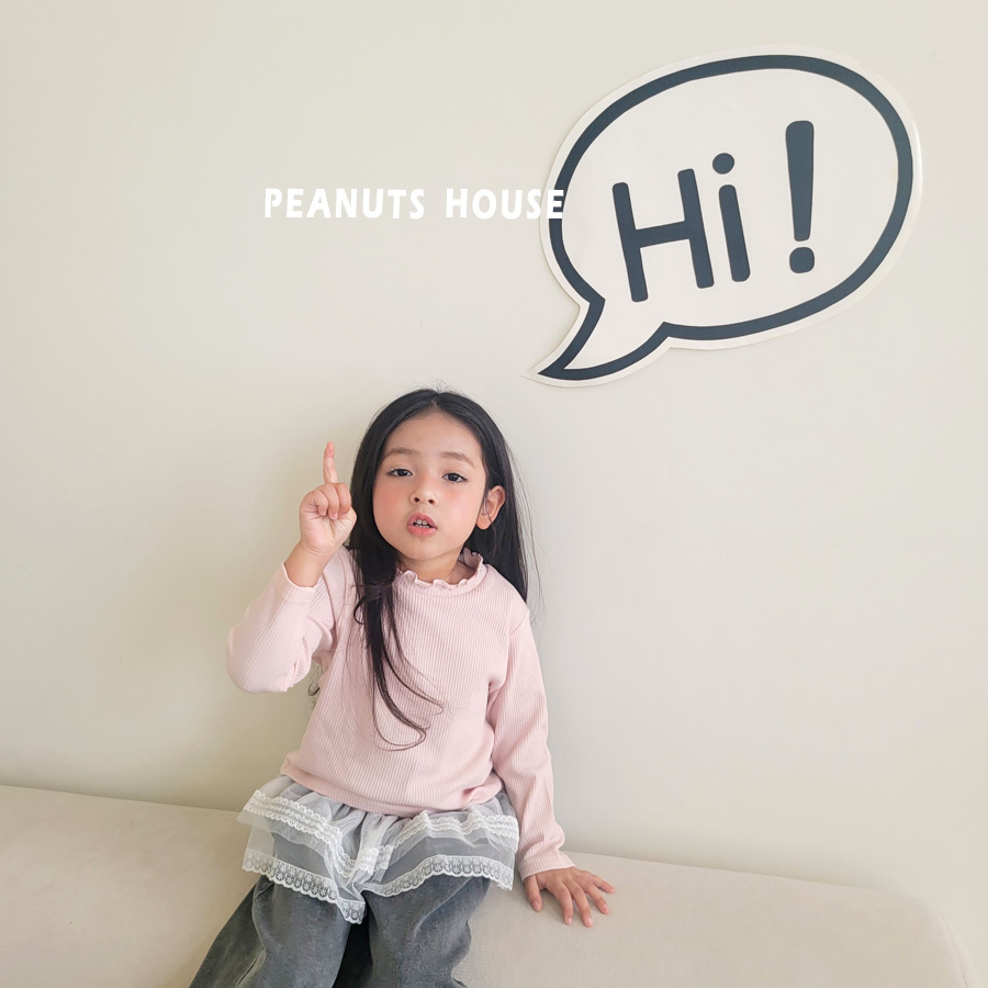 正韓春peanuts 溫柔捲邊素色上衣