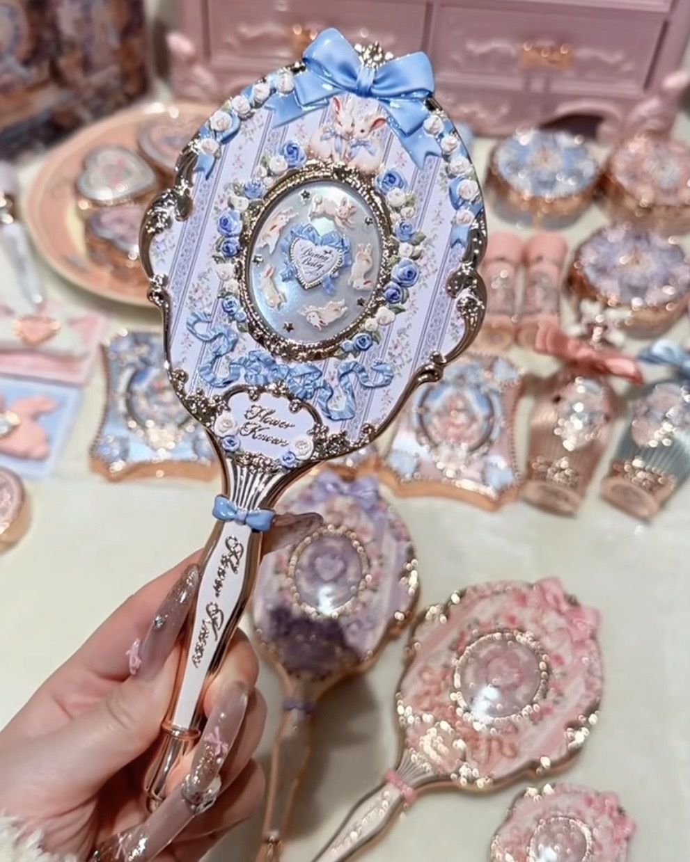花知曉 邦尼花園手拿鏡