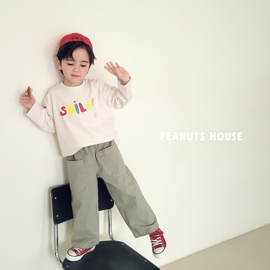 正韓春peanuts 大口袋有型長褲