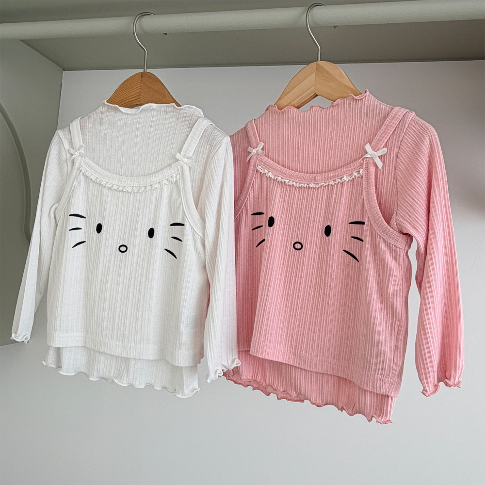 90-140 KT木耳邊層疊上衣 2色