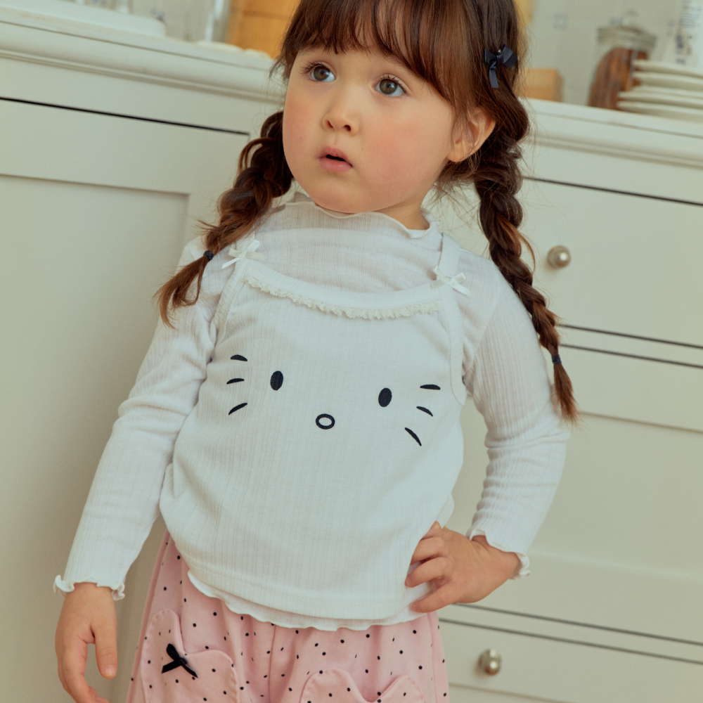 90-140 KT木耳邊層疊上衣 2色