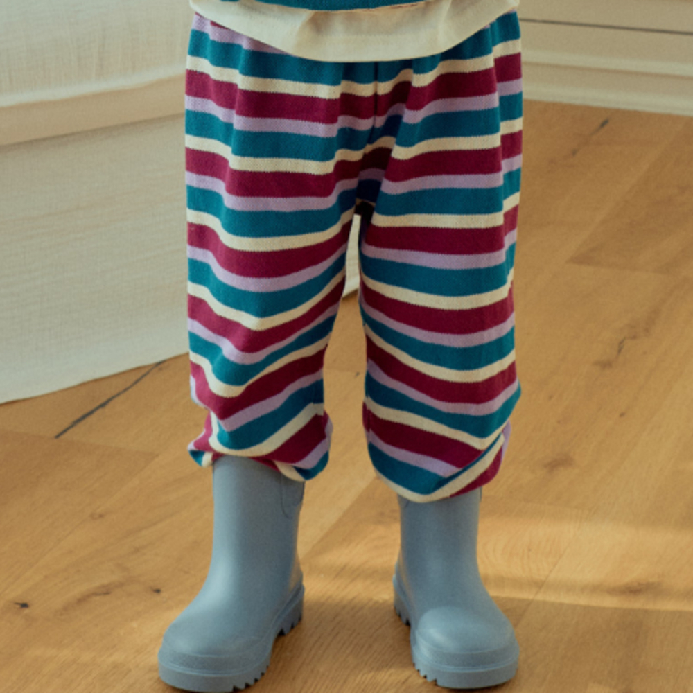 90-140 橫條紋運動褲 2色