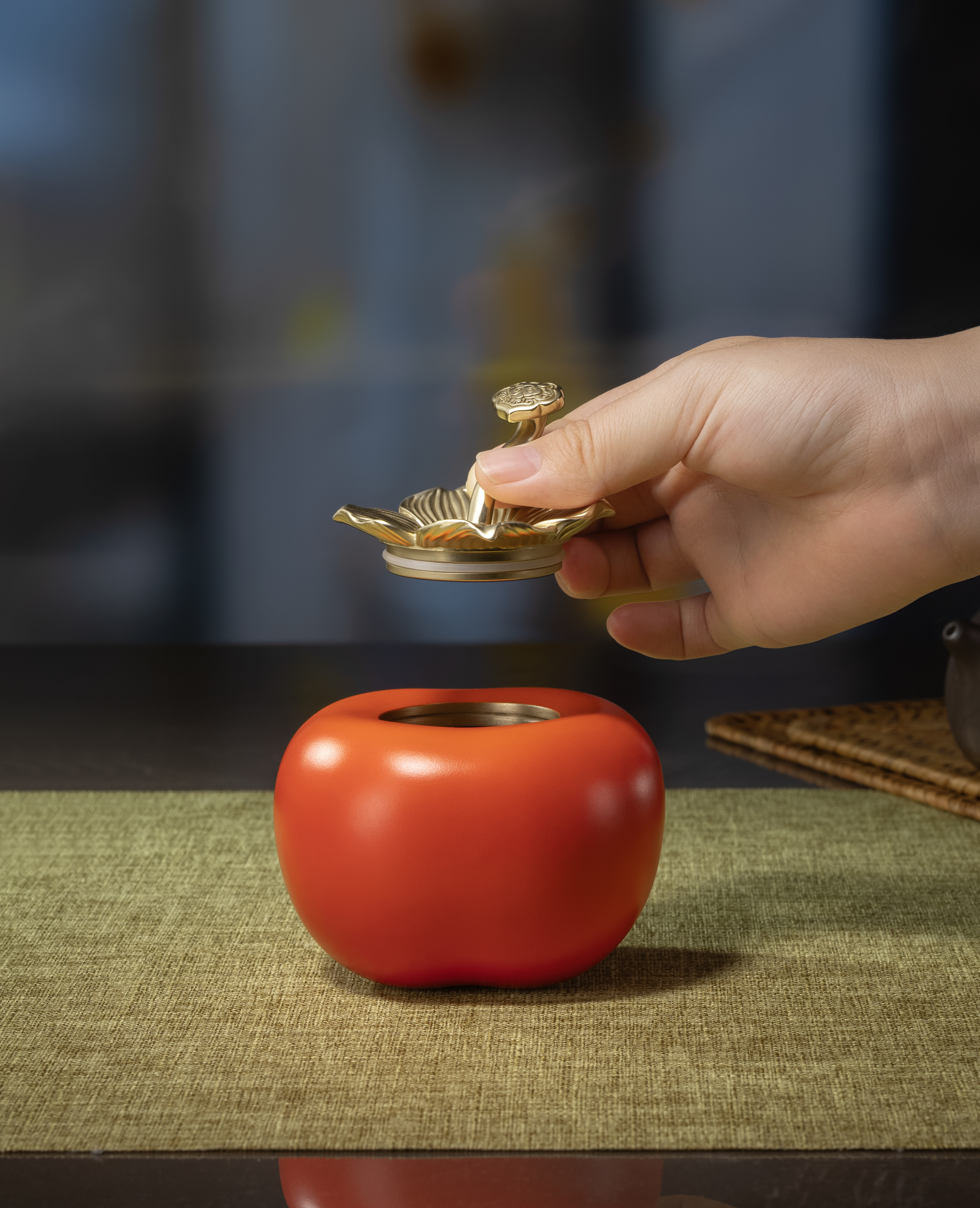 事事如意茶葉罐