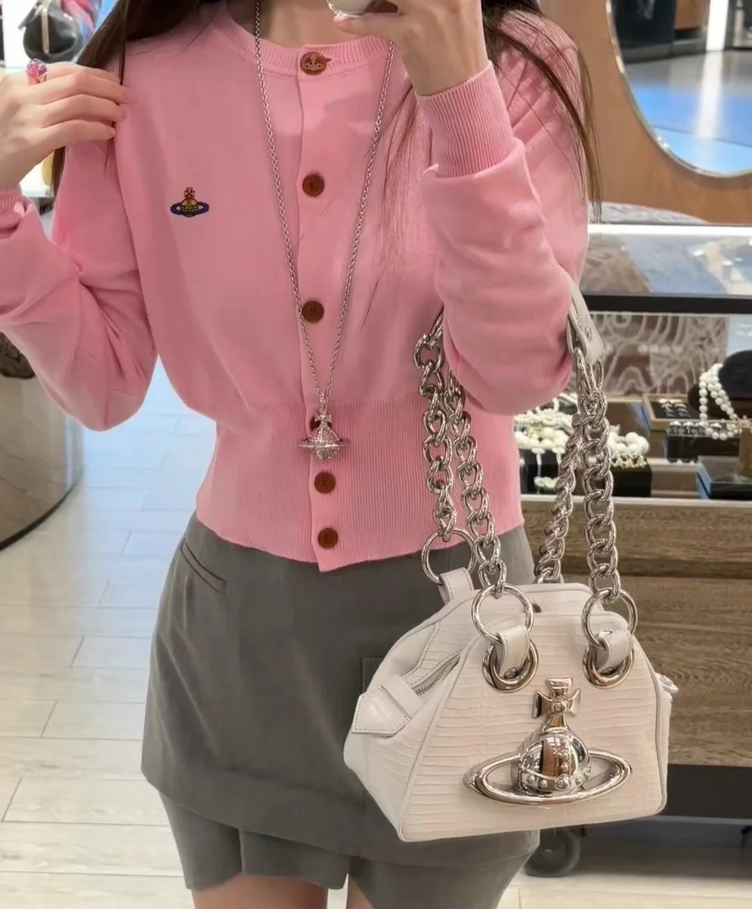 Vivienne Westwood 淨色 刺繡Logo 外套