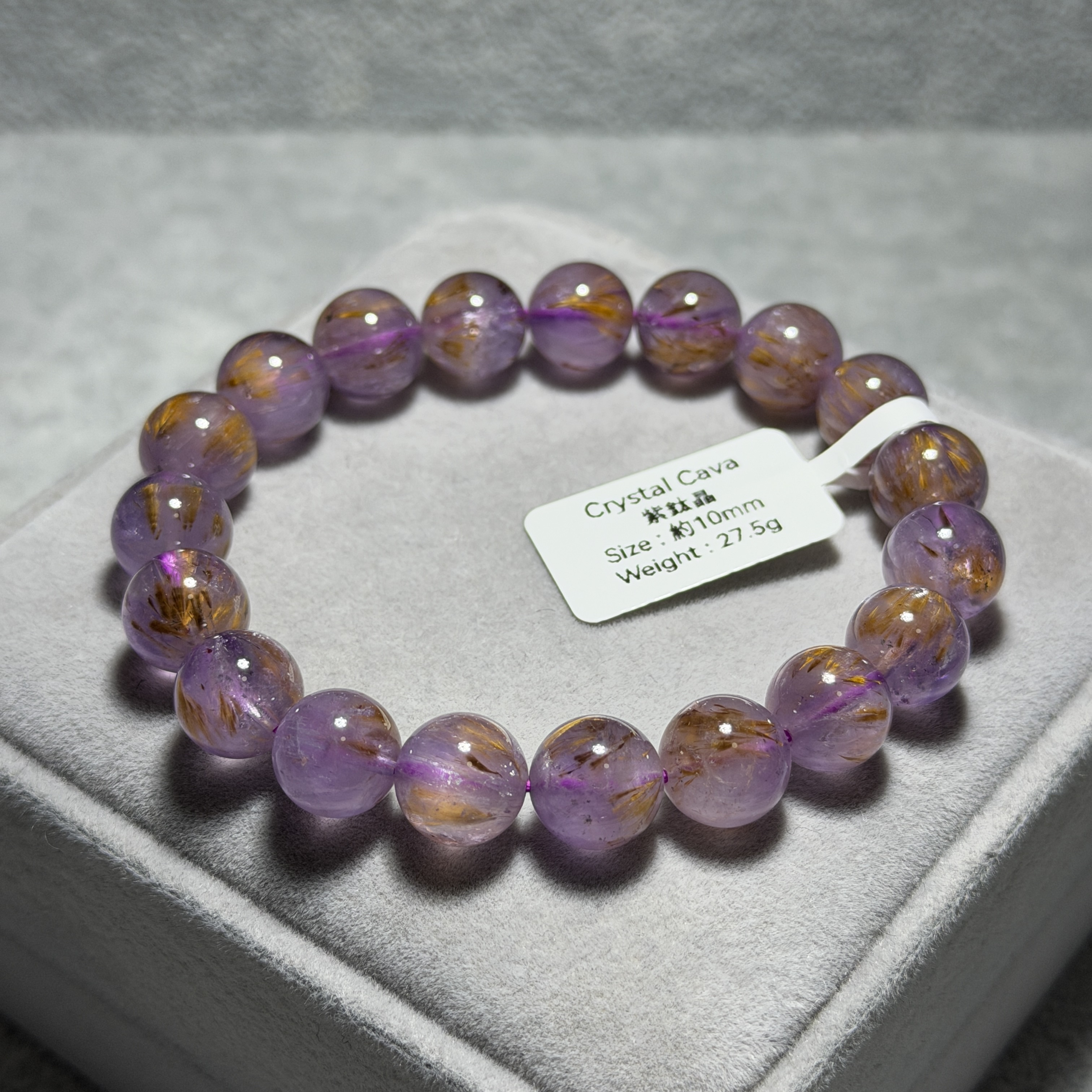 紫鈦晶 約10mm ABT1640