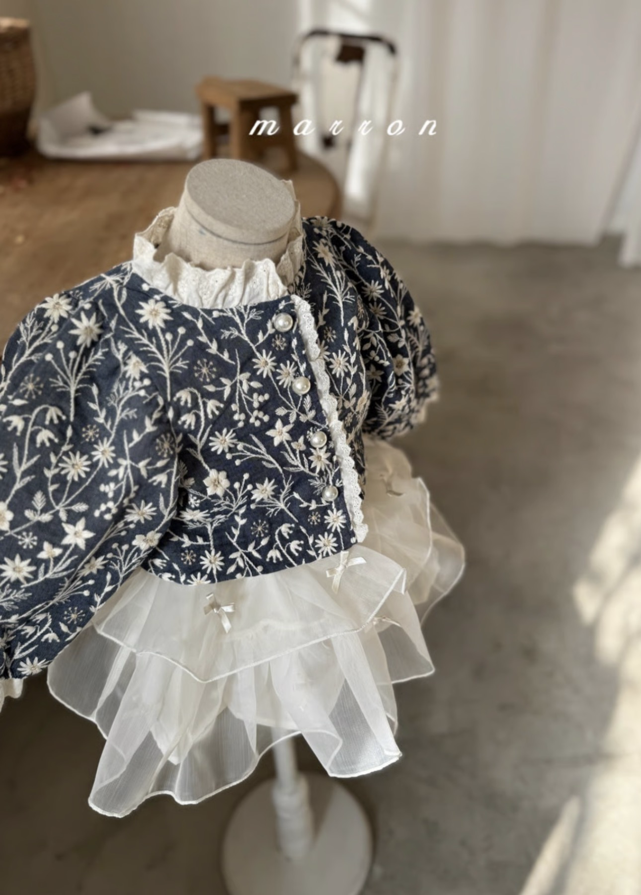 Marron Flower Jacket