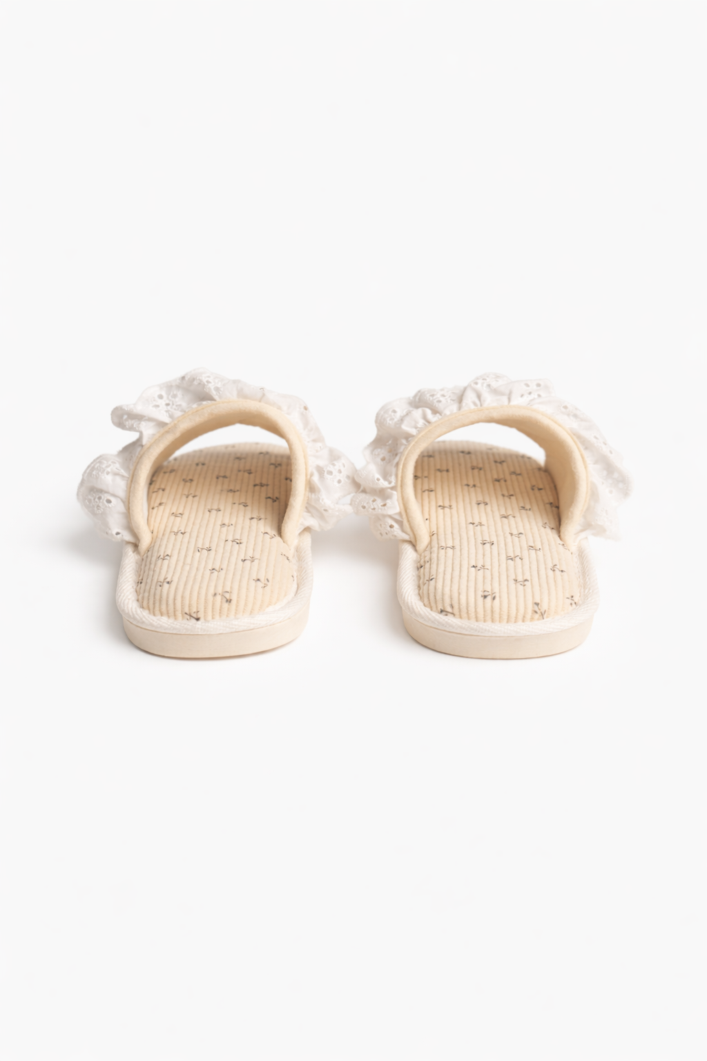 法式小碎花蕾絲室內拖鞋｜Grace