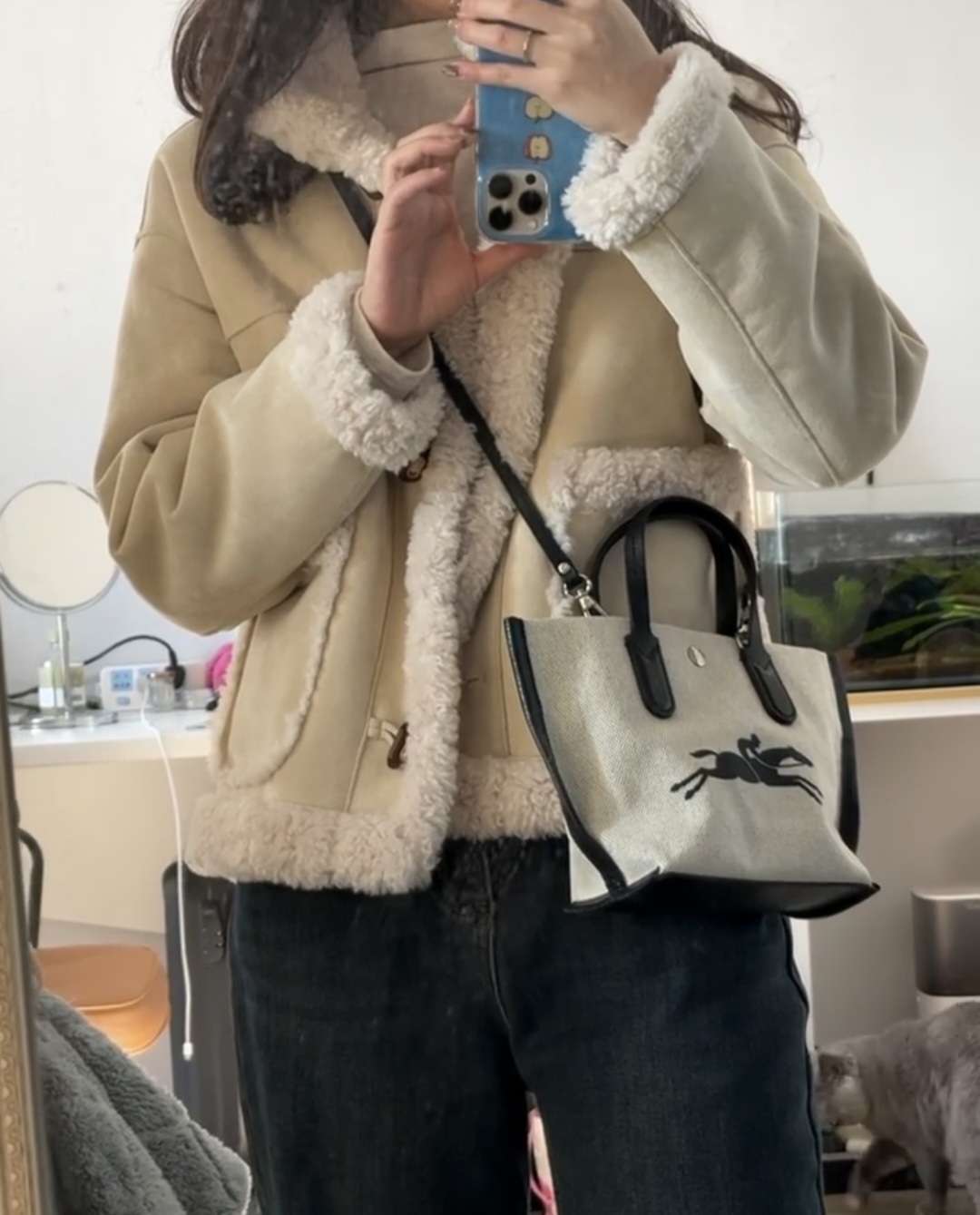 Longchamp Essential 帆布袋 有長帶