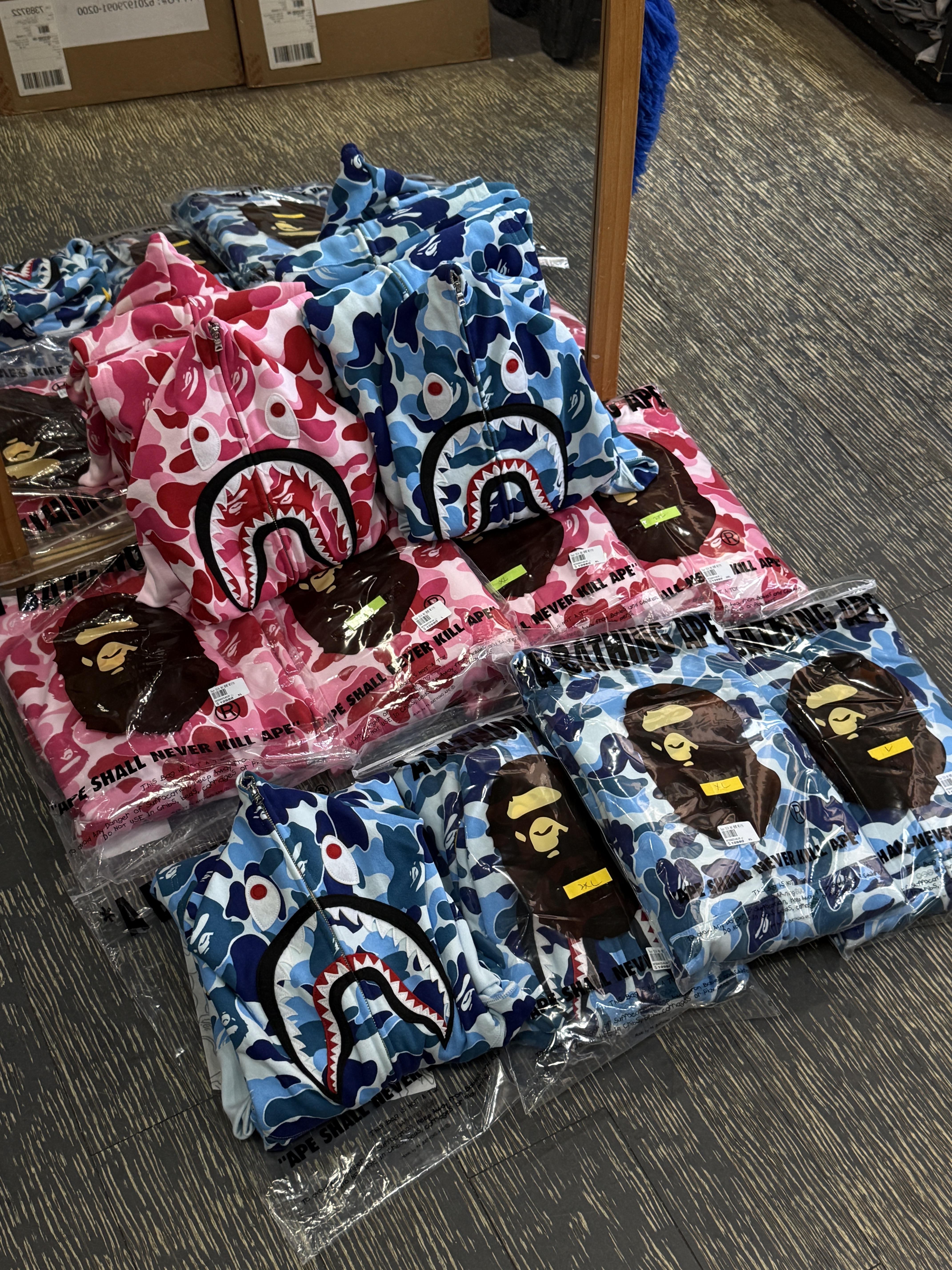 Bape Abc Camo 2nd Shark Full Zip Hoodie ponr 迷彩 鯊魚外套 1M30115008