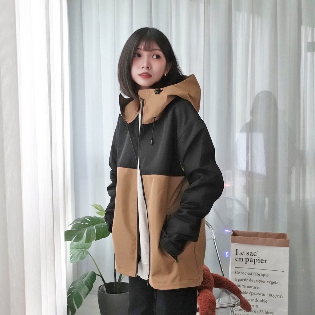 United Athle外套 立領 拼接 抽繩 雙拉鍊 防風 防潑水 風衣外套