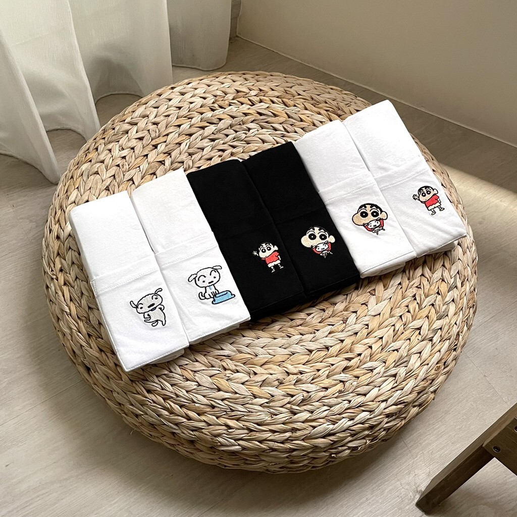 SPAO 聯名款 蠟筆小新 短T 口袋T 刺繡LOGO 夏天必備 一組兩件