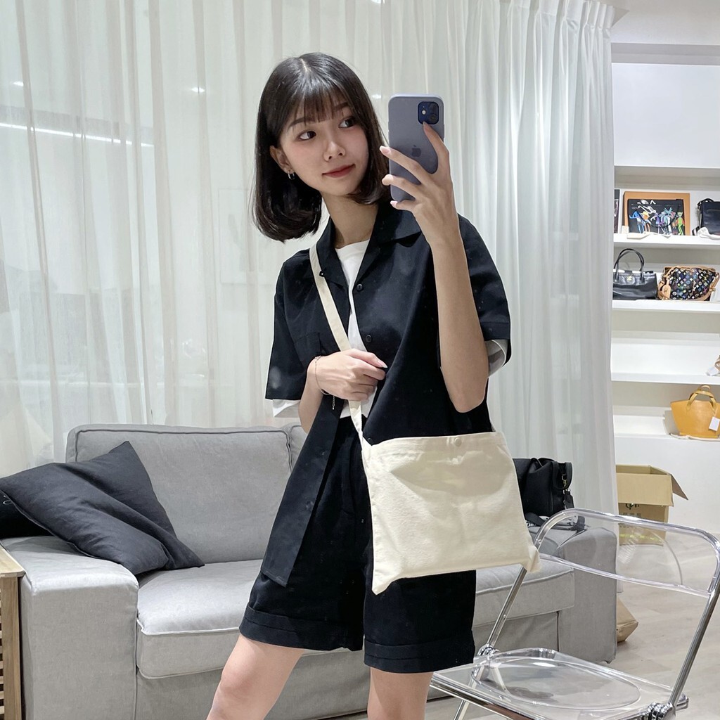 日本 UA united athle 斜背包 肩背包 帆布包