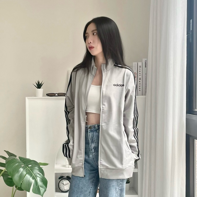 Adidas essentials 3-stripes外套 立領外套 三線外套 薄款外套 #DQ3070