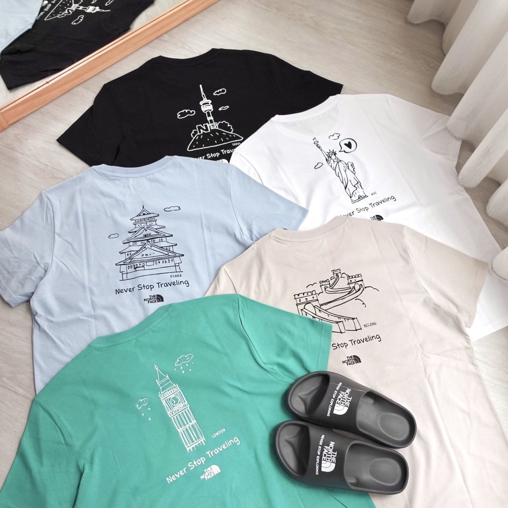 北臉 國家The north face CITY TRAVEL短T 城市短T 城市旅遊  NT7UN25