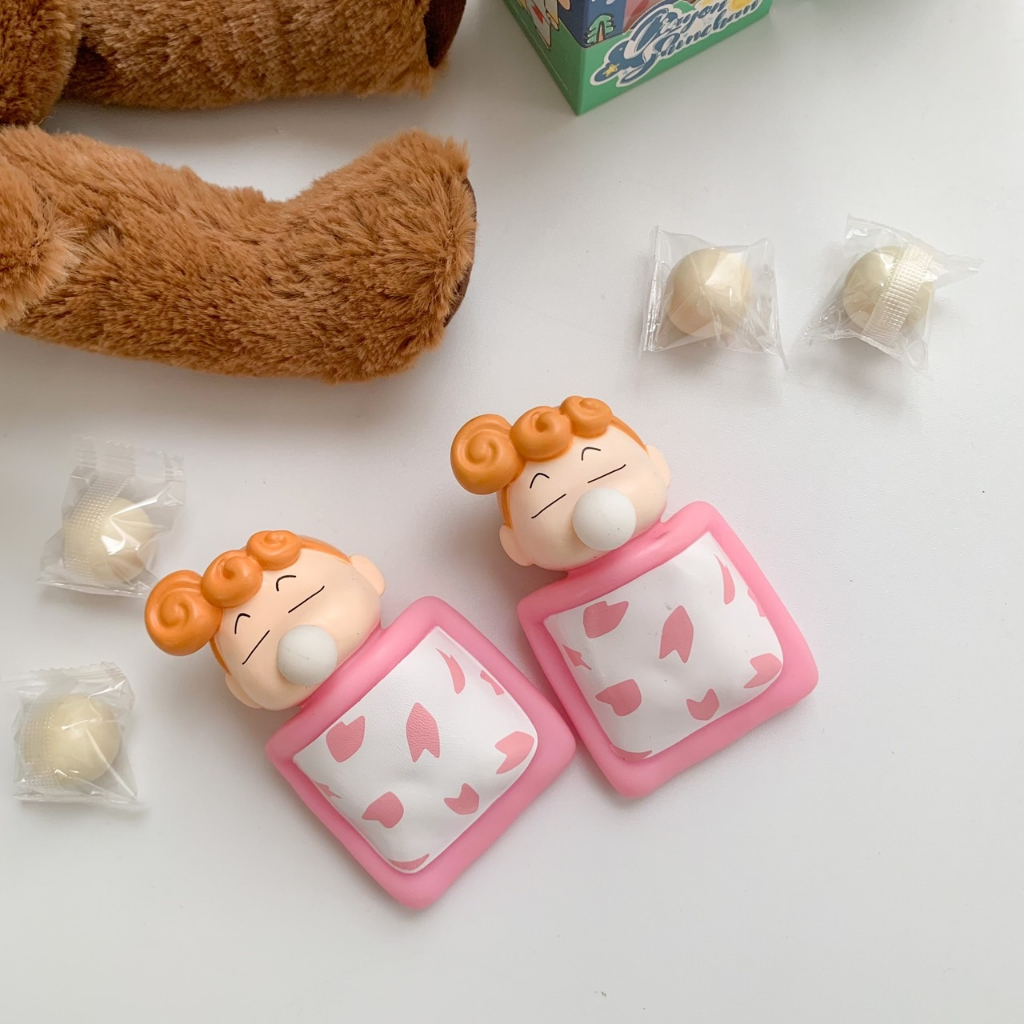 蠟筆小新吹泡泡公仔 紓壓公仔 正版授權 打呼小新 打呼小葵 小新 小葵 韓國限定 聖誕節