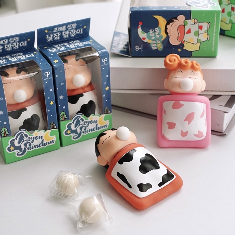 蠟筆小新吹泡泡公仔 紓壓公仔 正版授權 打呼小新 打呼小葵 小新 小葵 韓國限定 聖誕節