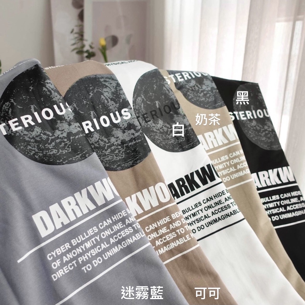 EARTH短T 地球短T 短袖 月球短袖 短T 短Tee 前後LOGO 寬鬆落肩版型 80047