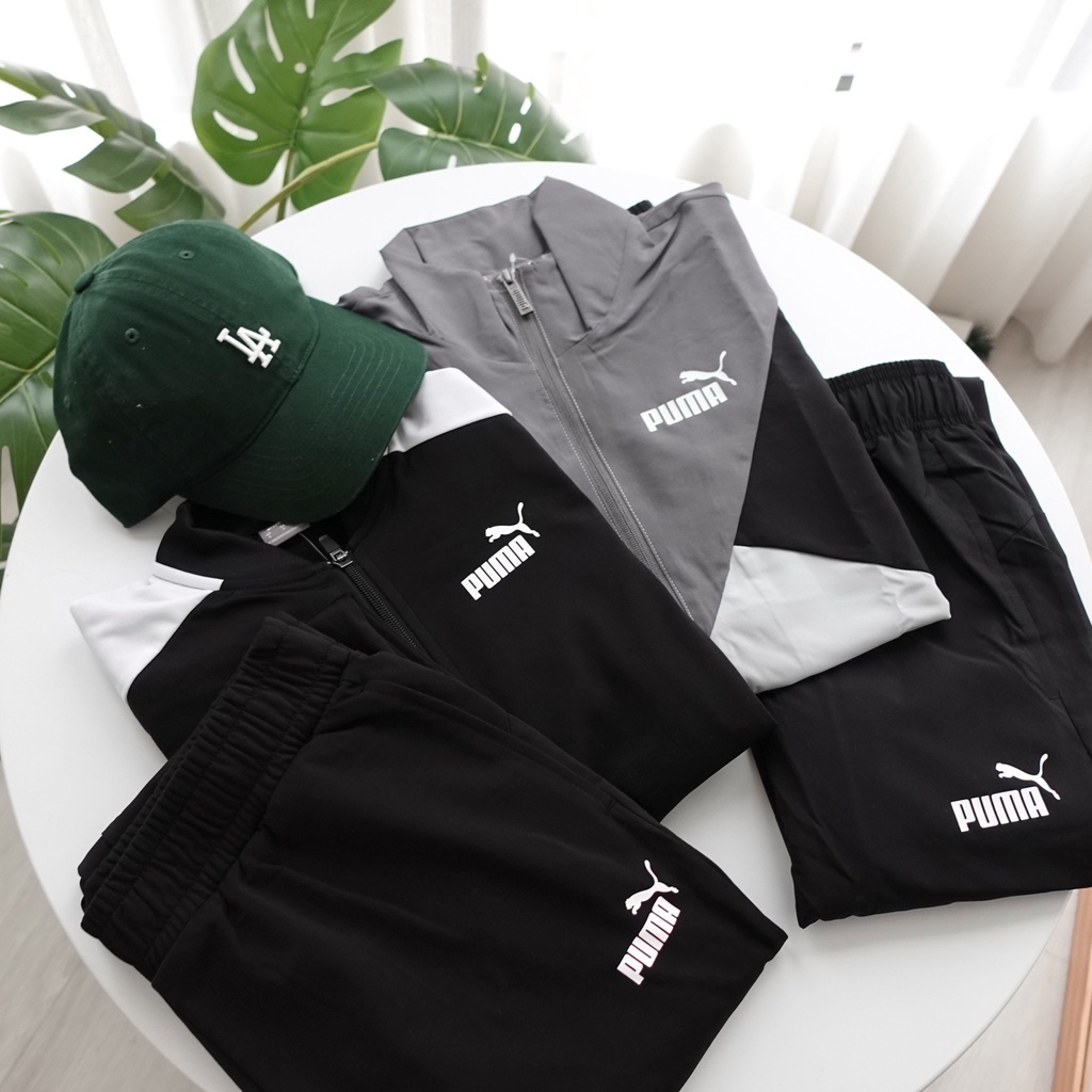 PUMA 運動套裝 套裝 運動 PUMA 拼接款 小立領 修身款 男版 女版 84713101