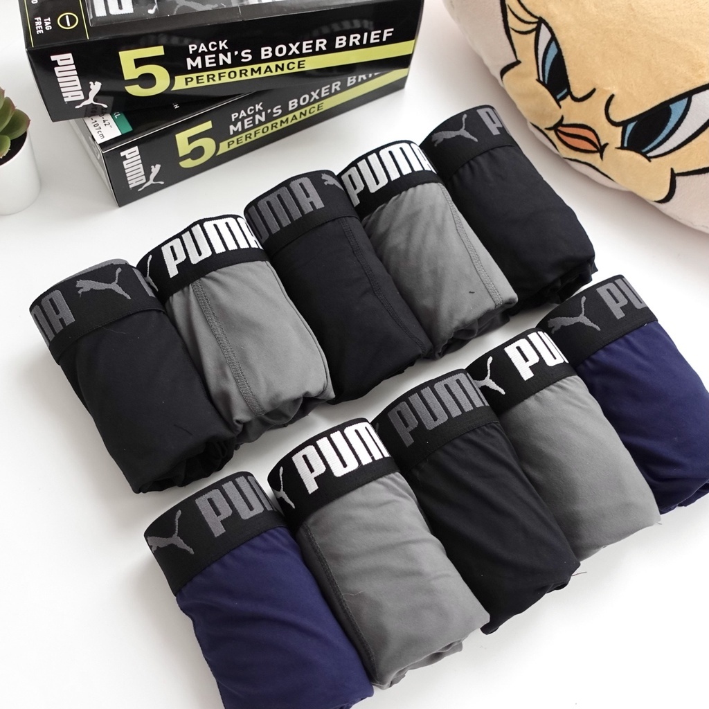 PUMA Boxer Brief 男生 四角褲 內褲 5件組 緊身內褲 平口褲  超級折扣款