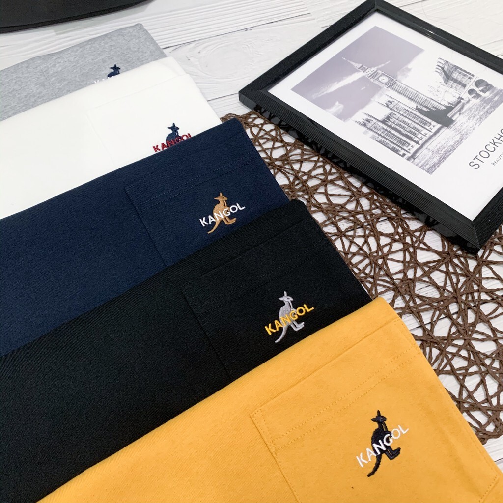 Kangol 短T 短袖  口袋T 袋鼠 短T 短袖 胸前刺繡 刺繡LOGO
