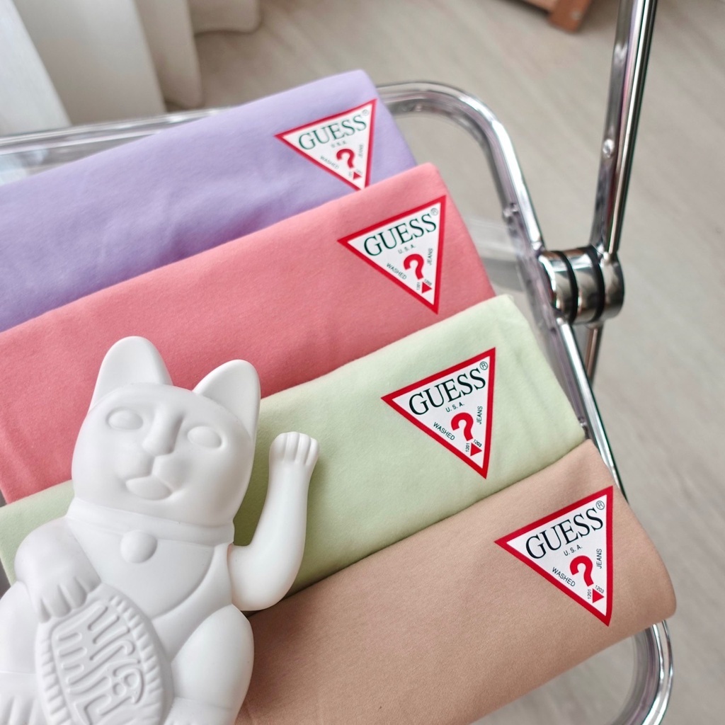 Guess短袖 短T 經典標 倒三角 小標 秀智著用款