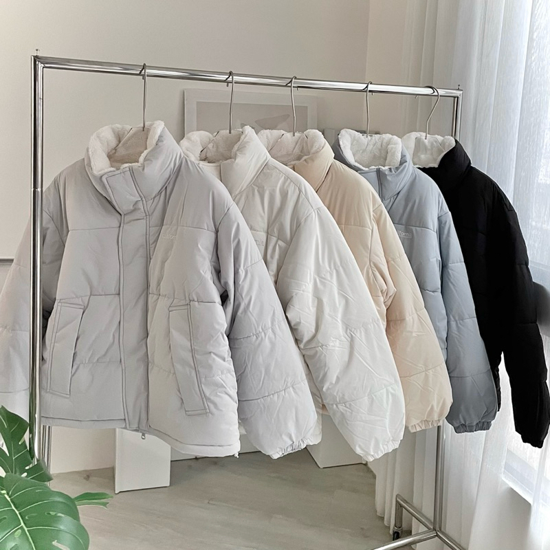 新款韓國 WHO A U雙面外套 立領拼接 外套 厚外套 雙面穿泰迪熊外套 絨毛