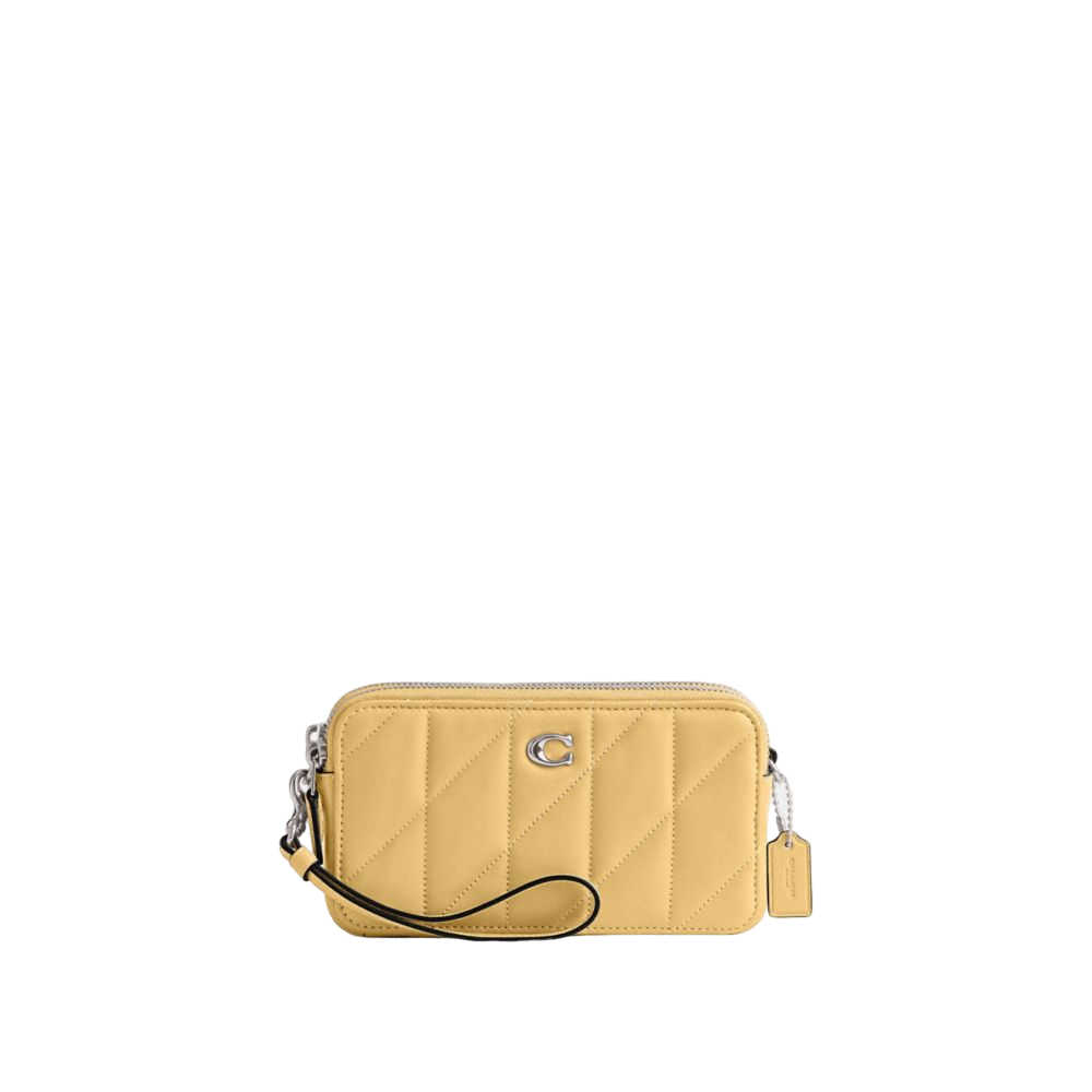 【Coach】(微瑕疵, 清倉品) Kira Crossbody Bag With Pillow Quilting  黃