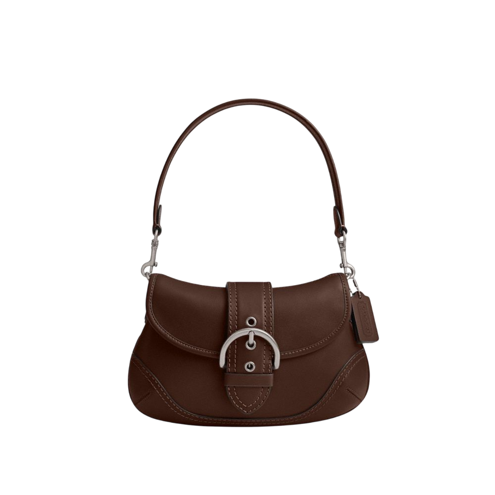 【Coach】Soho Flap Bag In Regenerative Leather  棕