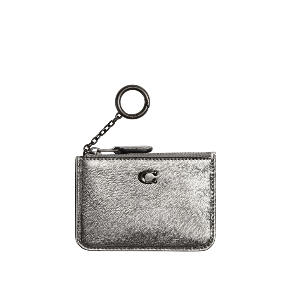 【Coach】Essential Mini Id Card Case  銀