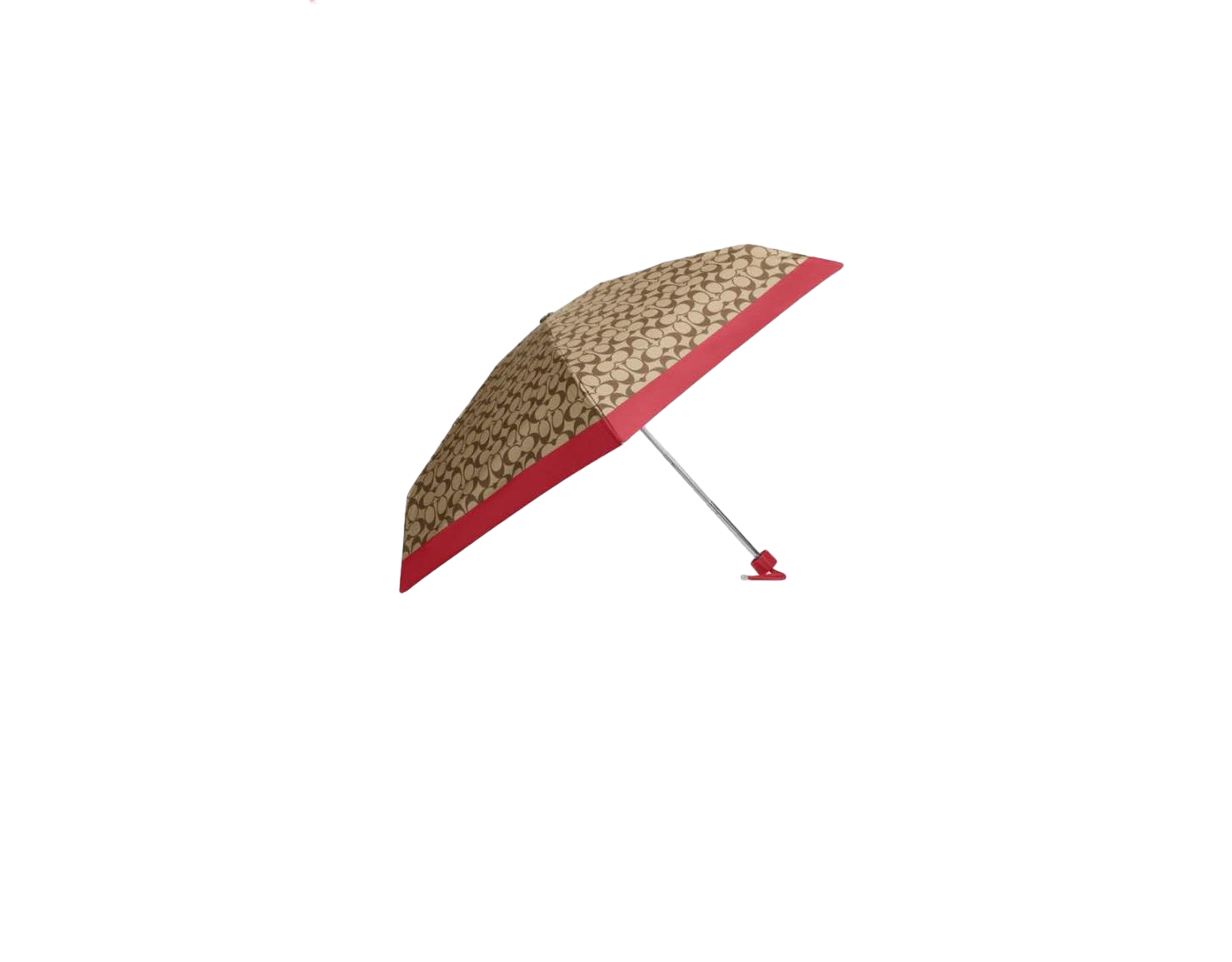 【Coach Outlet】Uv Protection Mini Umbrella In Butterfly Print  卡其