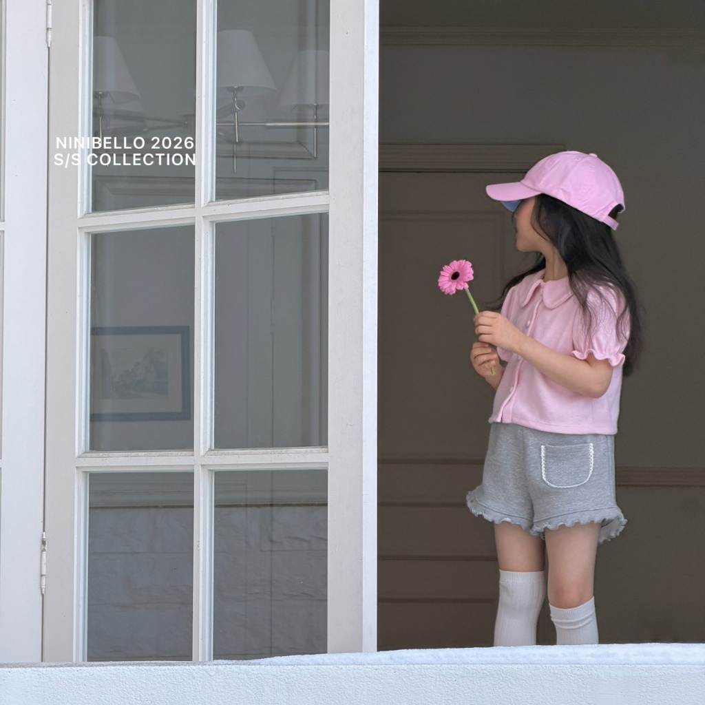 正韓春Ninibello 兩色甜美捲邊短褲