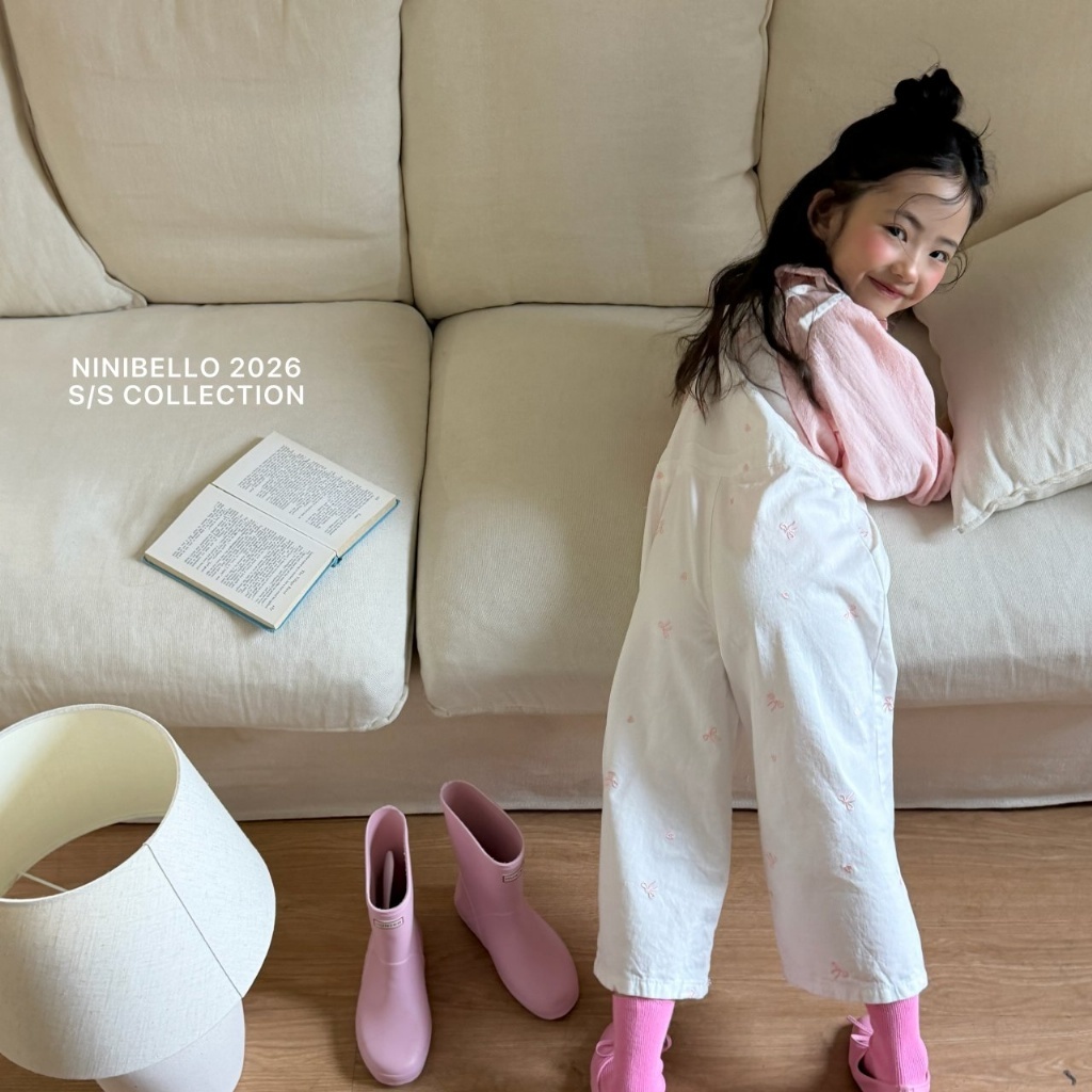 正韓春Ninibello 兩色隨興直筒吊帶褲