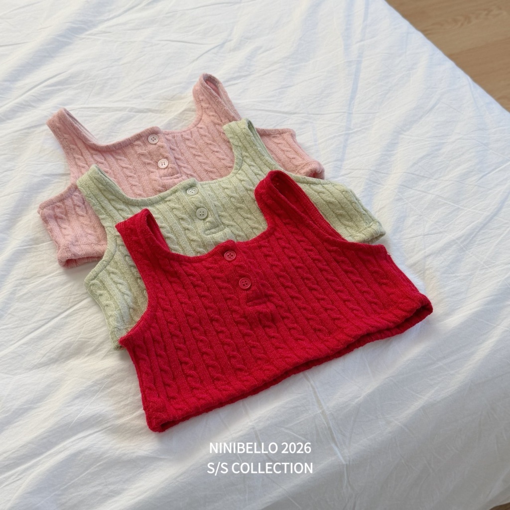 正韓春Ninibello 三色麻花疊穿背心