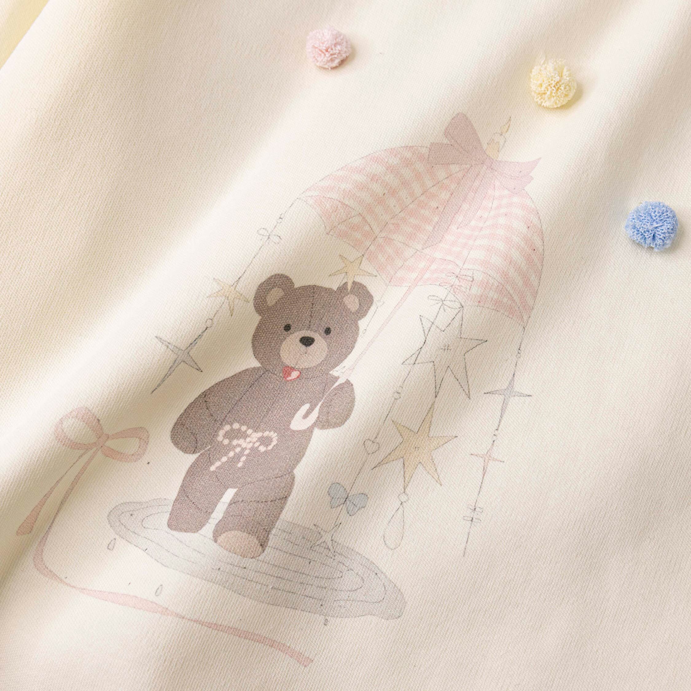 【H55936】夢幻繽紛雨傘熊上衣/內搭衣＊三色