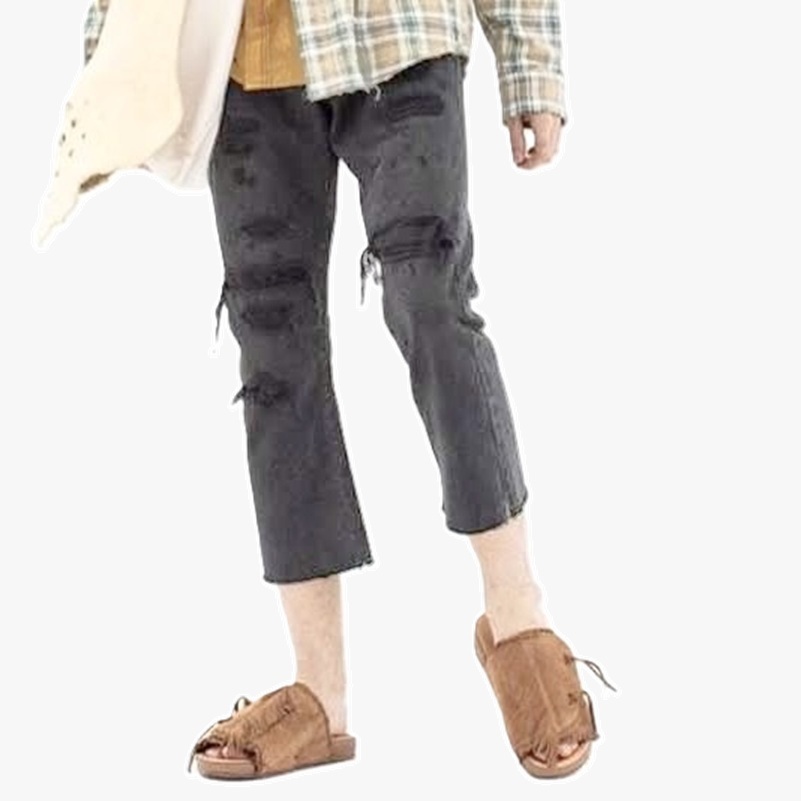 ON SALE : VISVIM SOCIAL SCULPTURE 14 BLK DAMAGED-17 JEANS - SIZE 32 L24 IN STOCK NOW (現貨發售中)