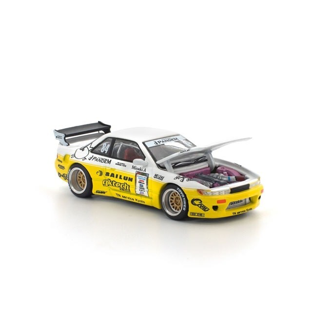 [預訂] POPRACE 1/64 PANDEM SILVIA S13 2020 D1 LIGHTS YELLOW/WHITE